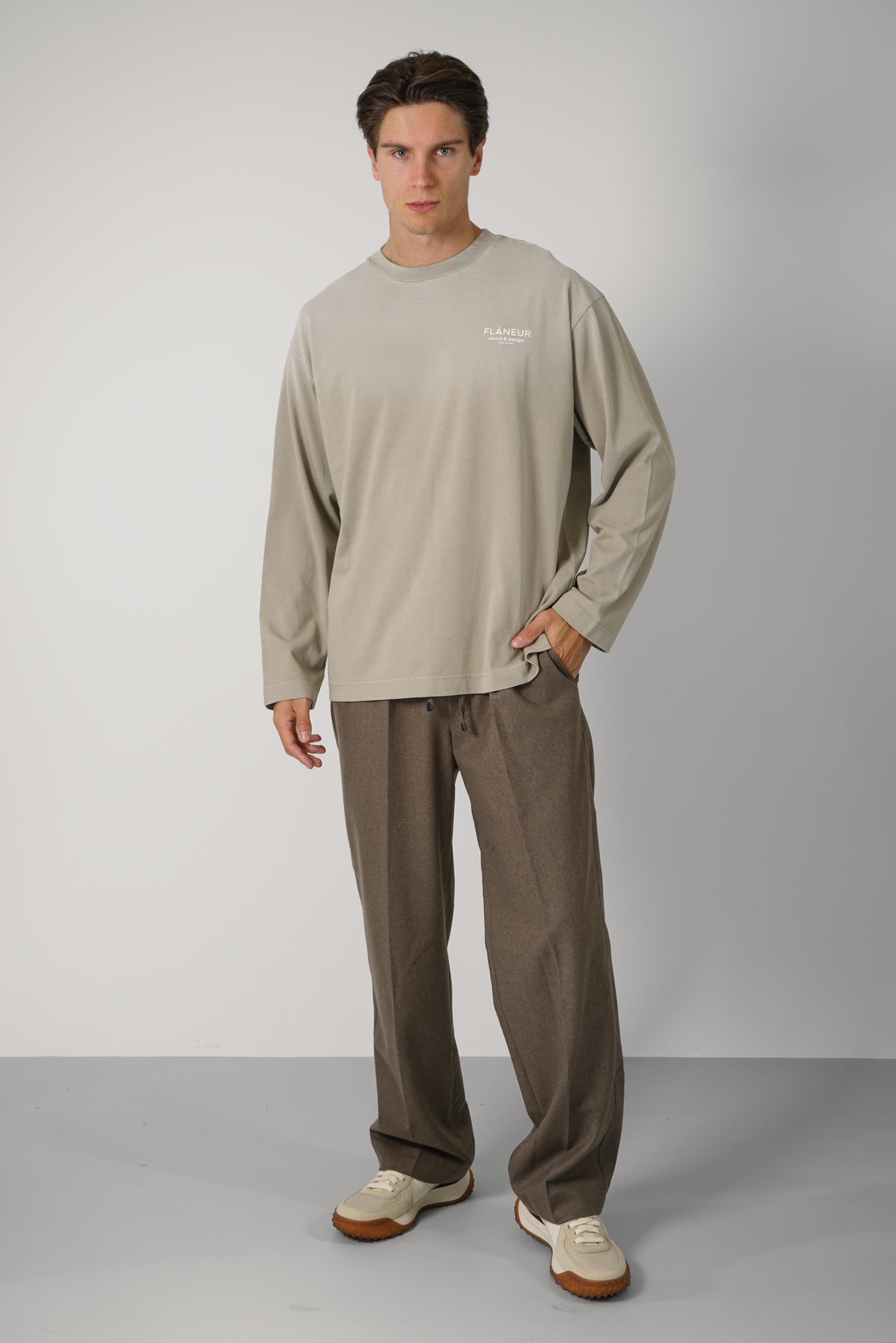 Sound & Design Studio Member Long Sleeve – Washed Beige