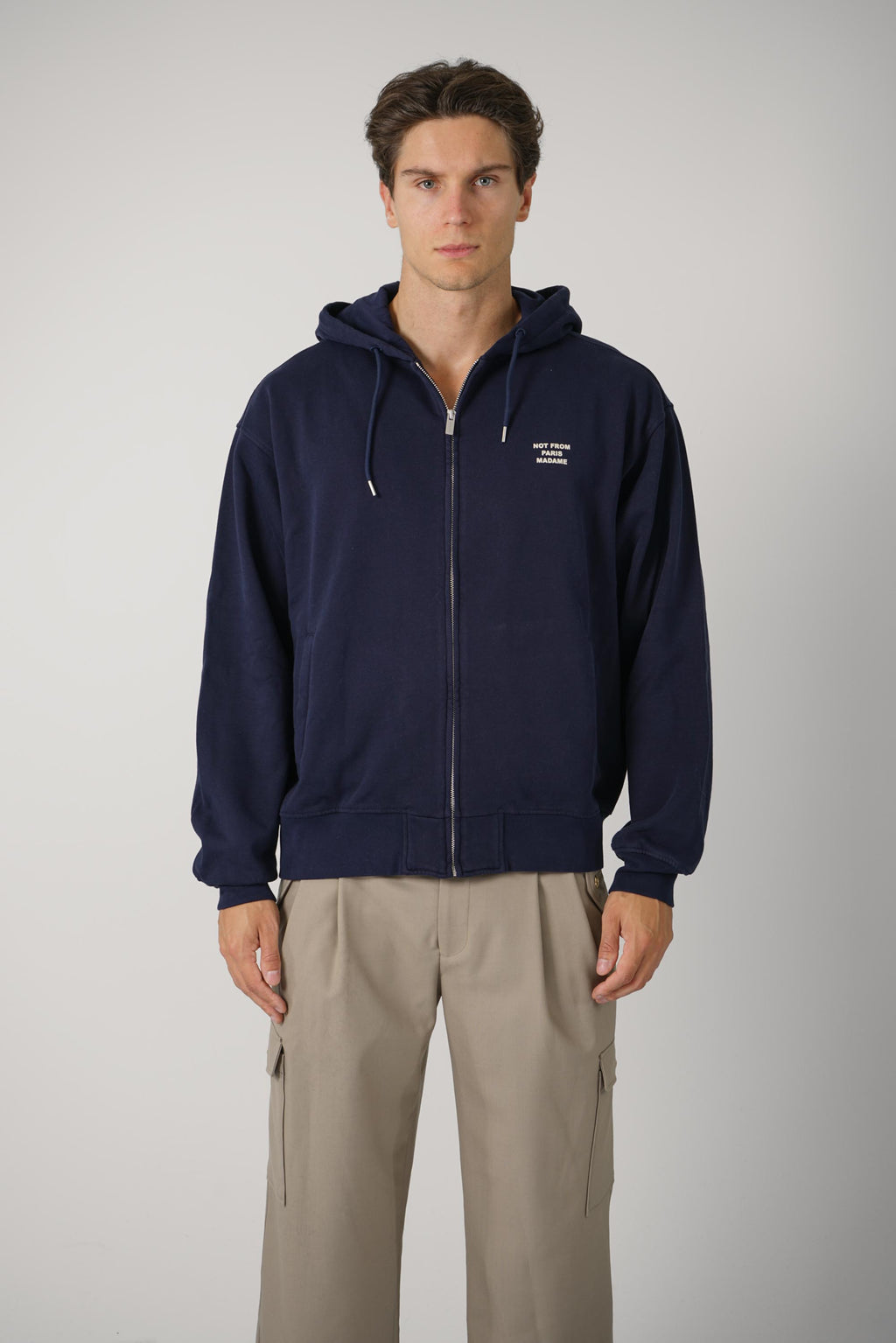 Slogan Zip Sweatshirt