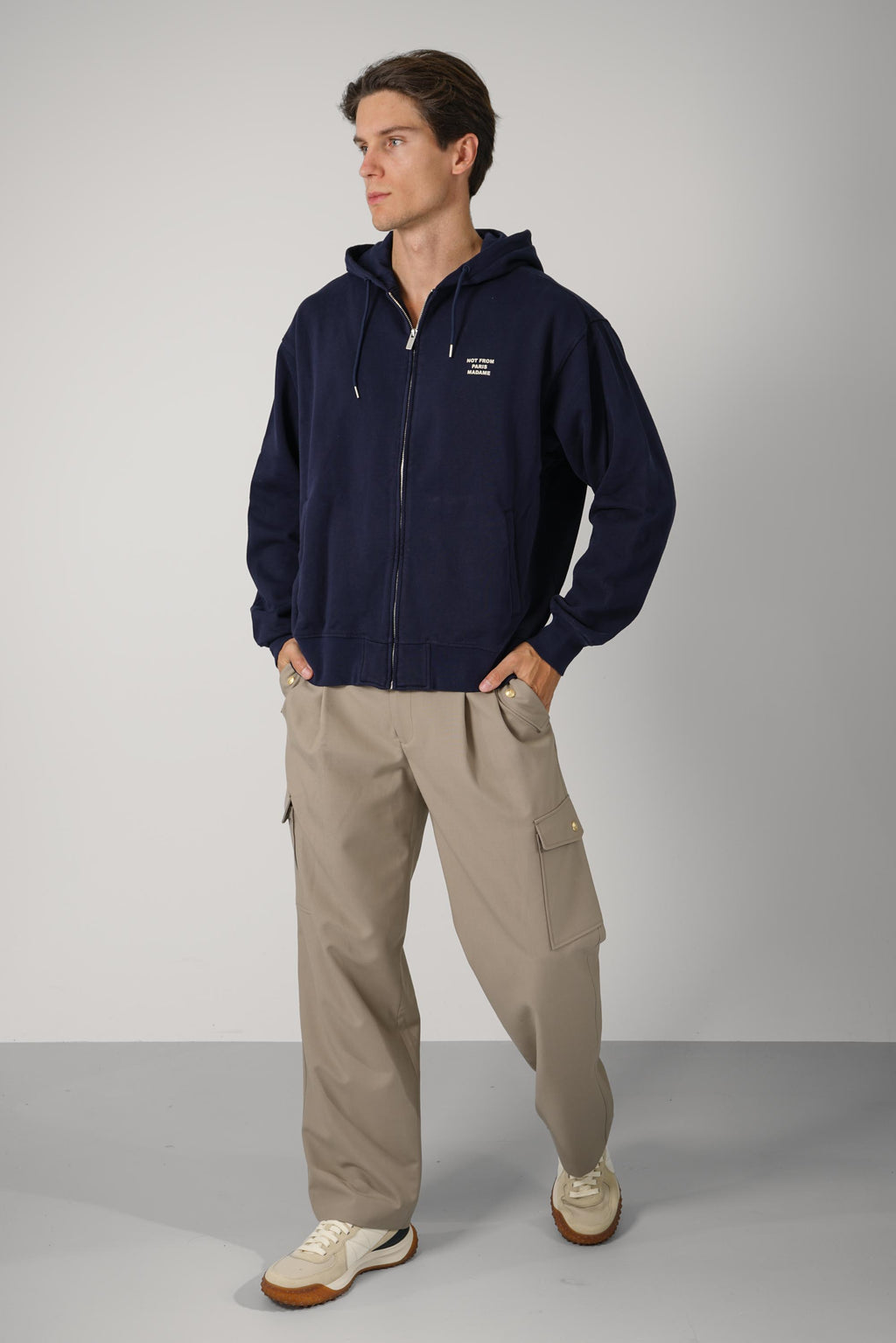 Slogan Zip Sweatshirt