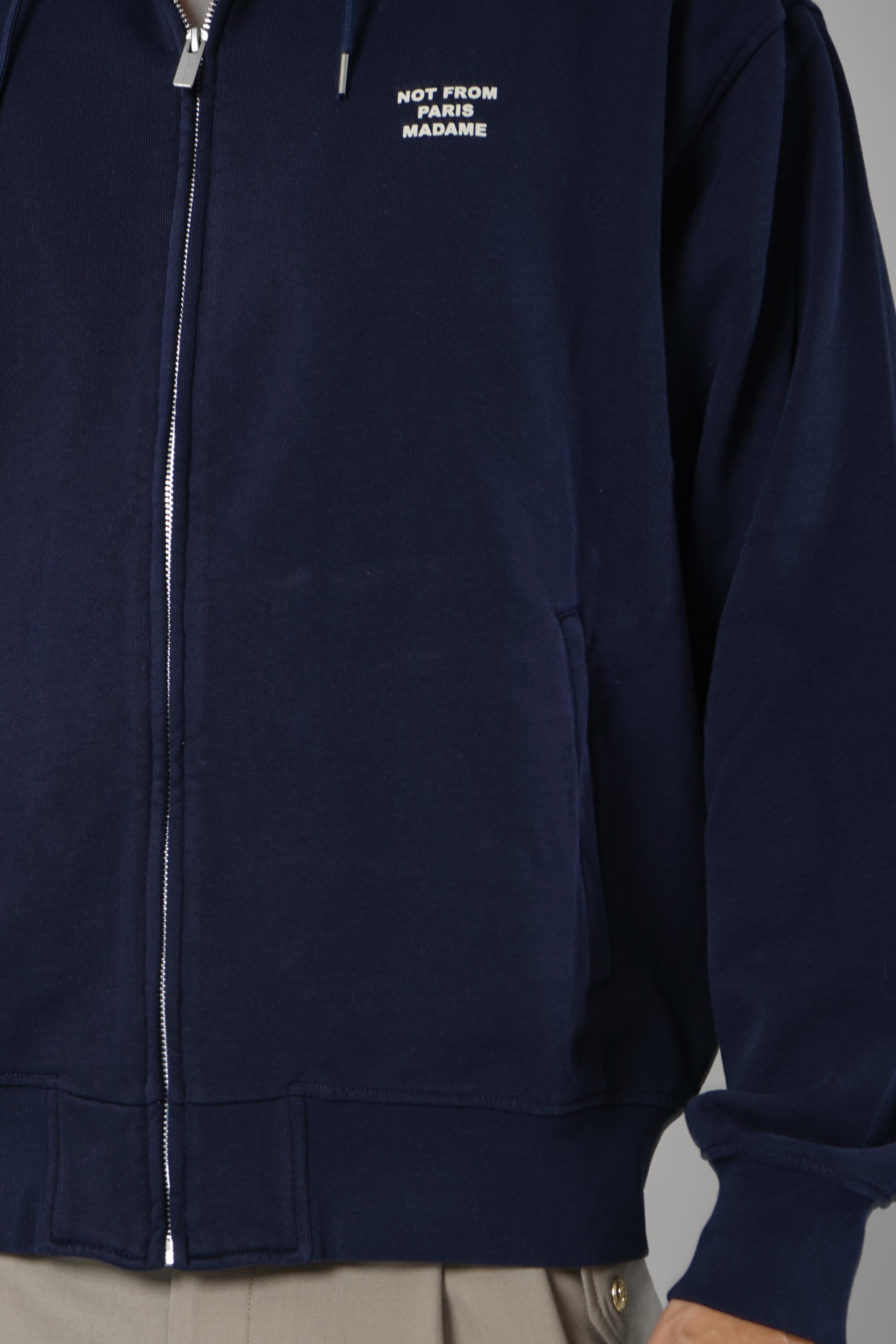 Slogan Zip Sweatshirt