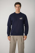 Vine Embroidered Slogan Sweatshirt