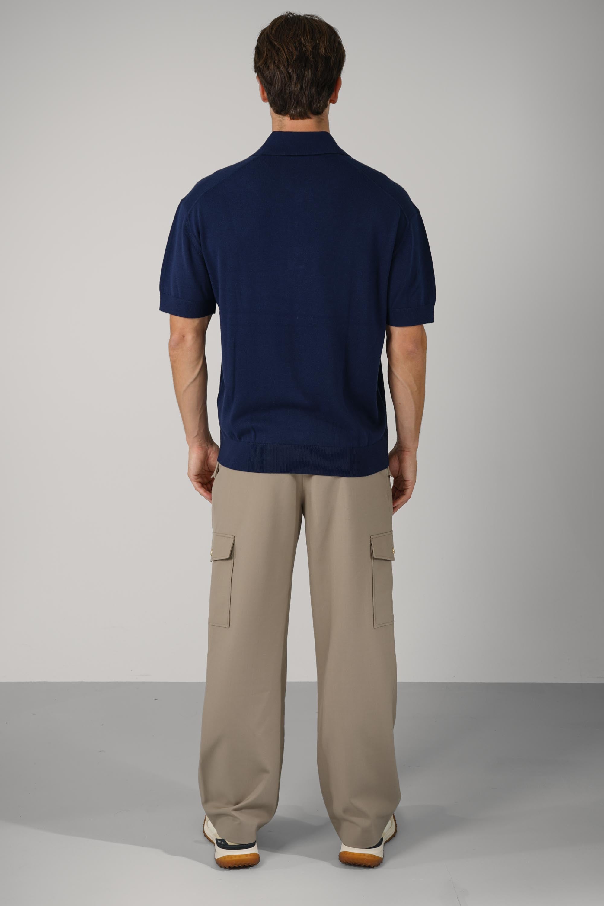D Mirror Knit Polo
