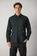 1100004 Stone Island Stella Cotton Overshirt Black