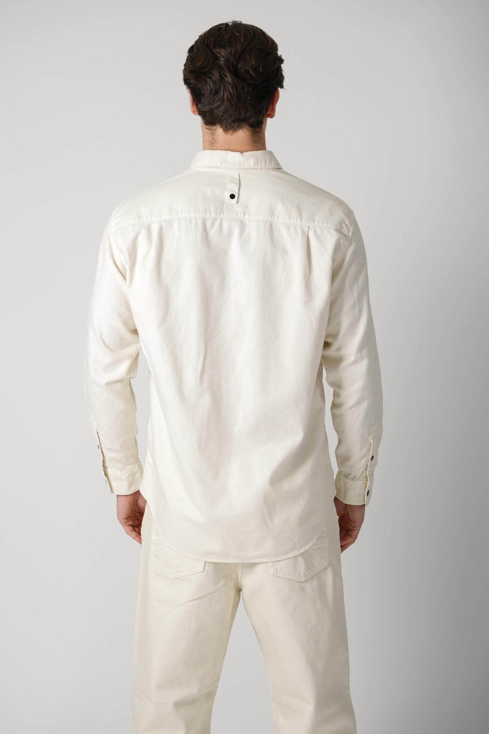 110004 Stone Island Stella Cotton Overshirt Off White