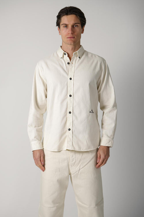 110004 Stone Island Stella Cotton Overshirt Off White