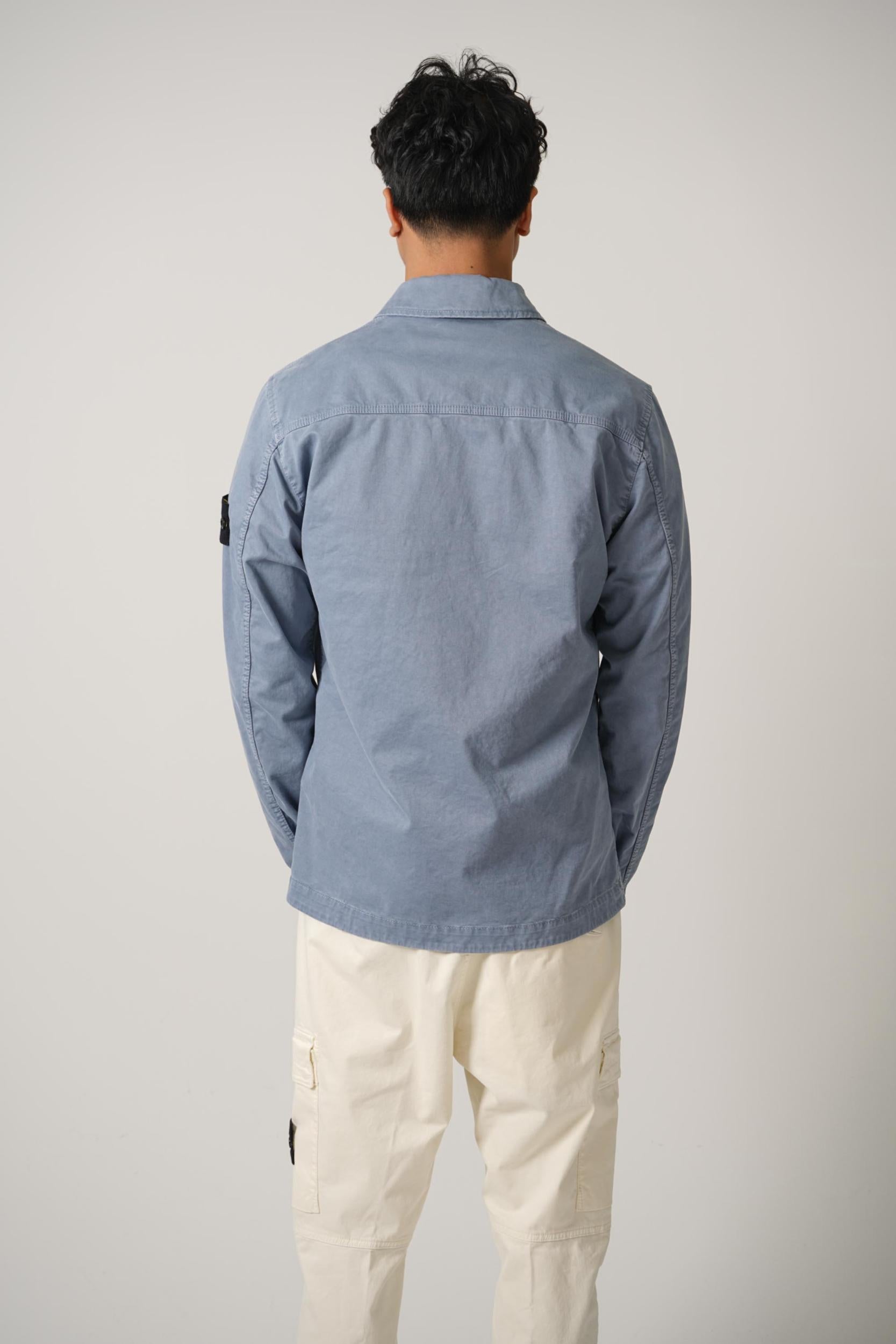 1200001 Stone Island Broken Twill 'Old' Effect Zip-Up
