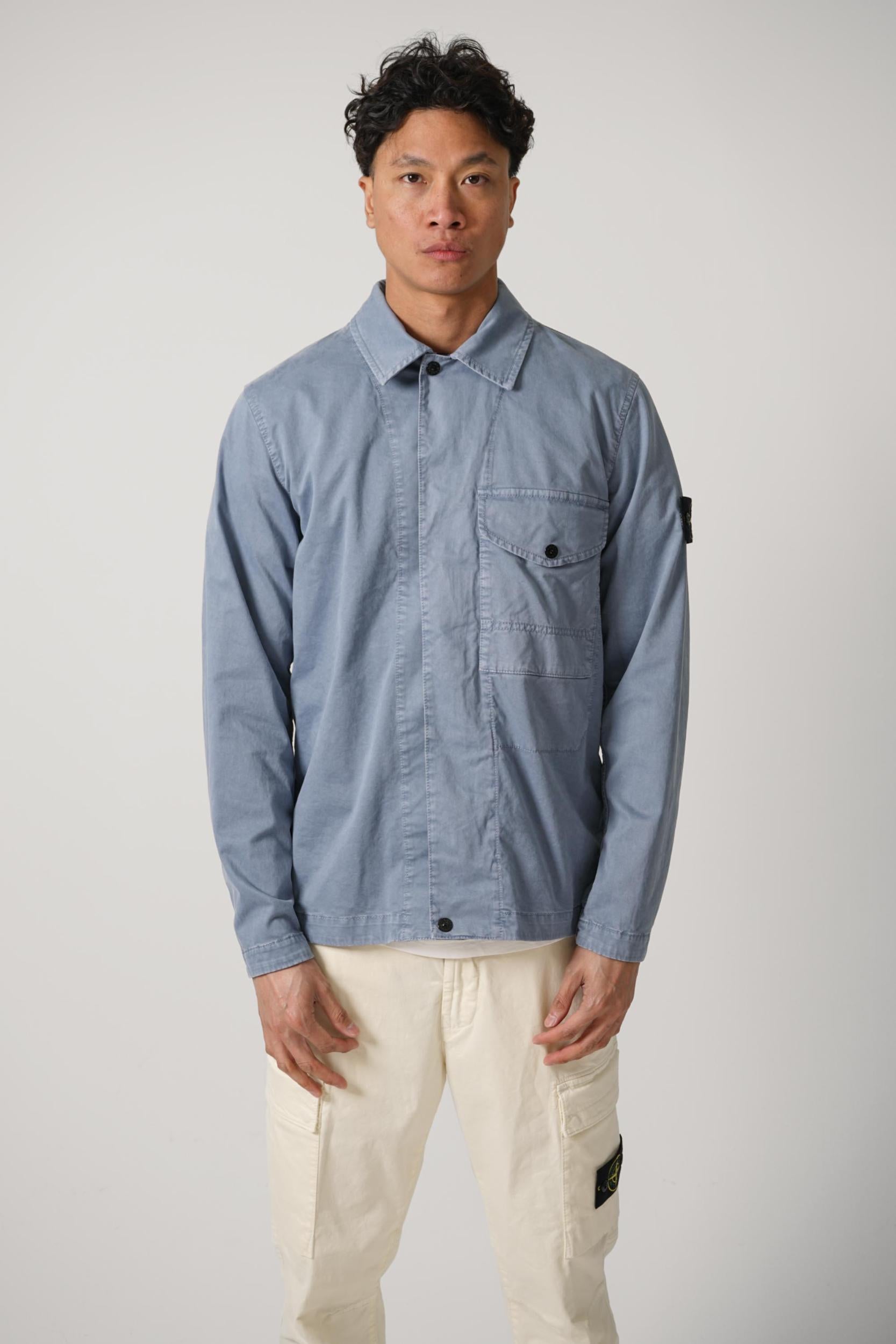 1200001 Stone Island Broken Twill 'Old' Effect Zip-Up