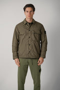 1200002 Stone Island Crinkle Rep Jacket Military Green