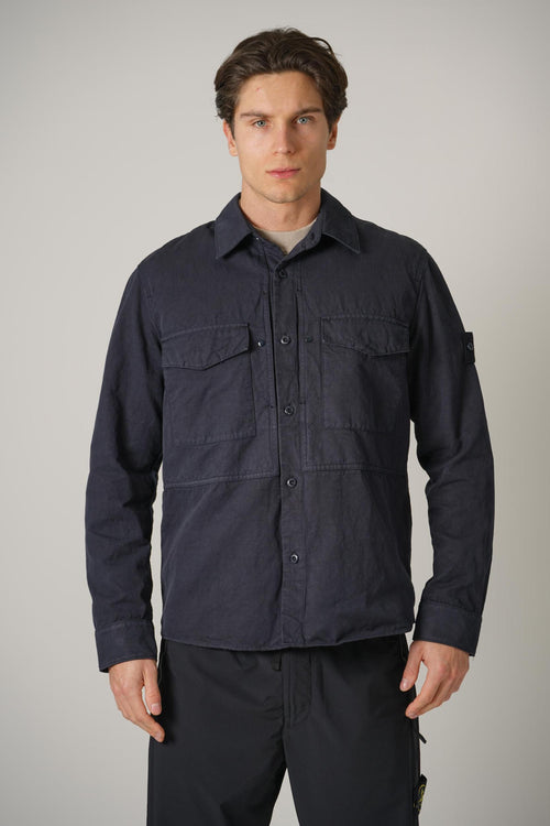 1200012 Stone Island Overshirt Navy