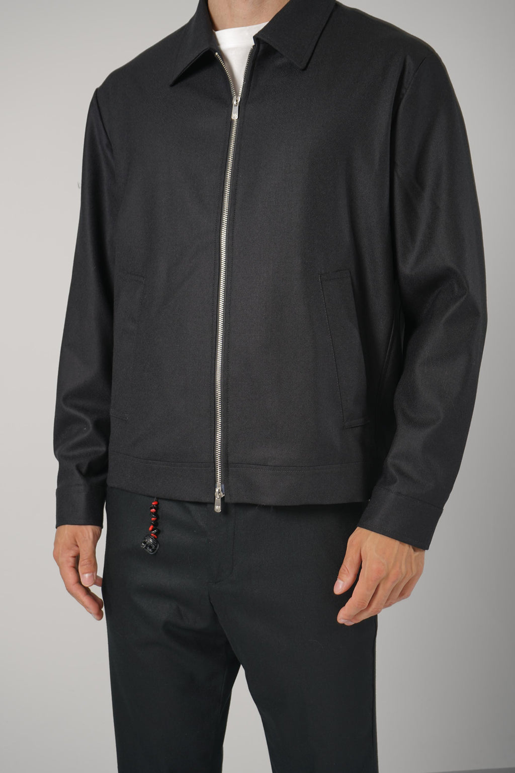 Marco Pescarolo Quarantuno Zip Jacket – 04 black