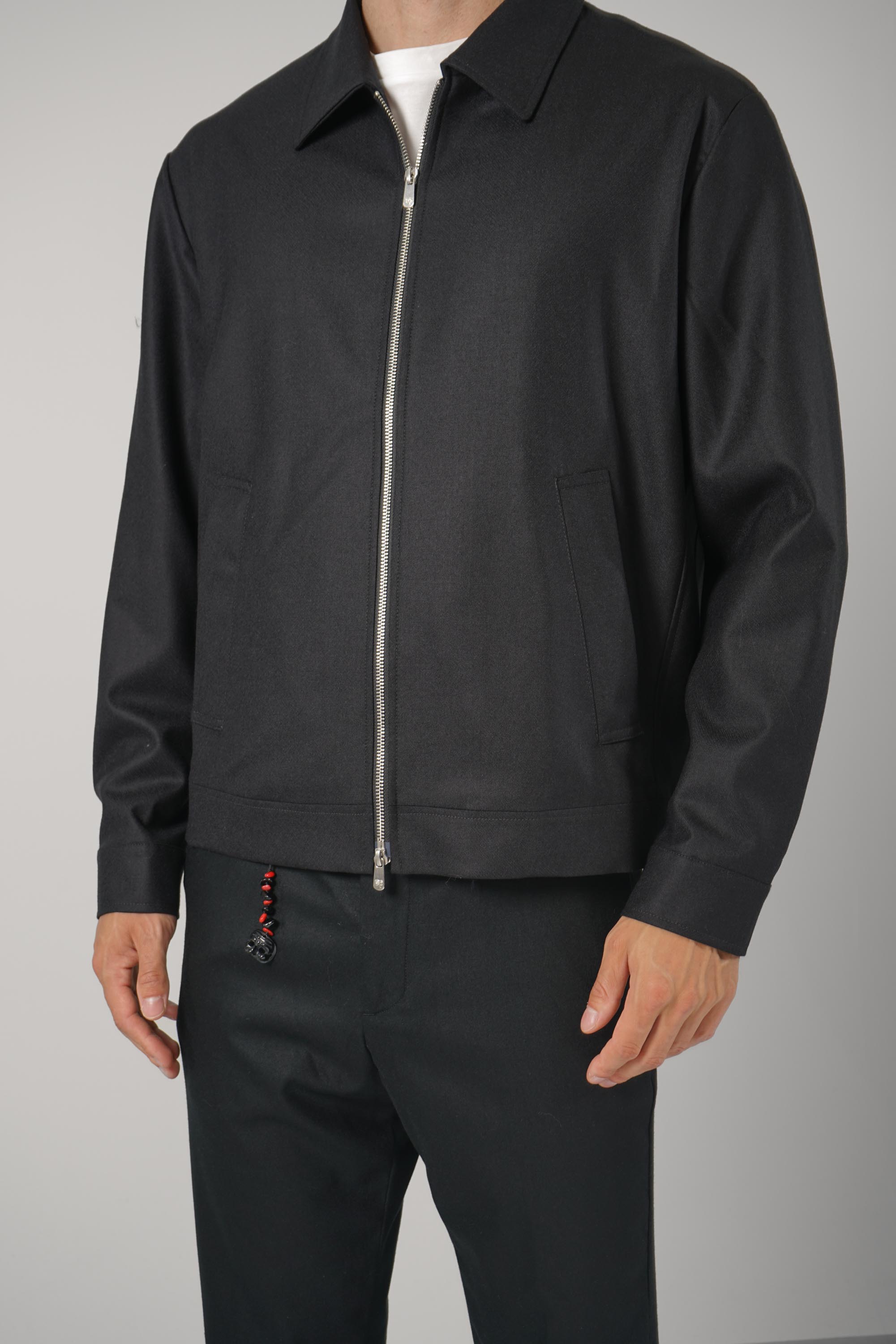 Marco Pescarolo Quarantuno Zip Jacket – 04 black