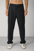 Marco Pescarolo Dieci Zip Trousers – 04 black