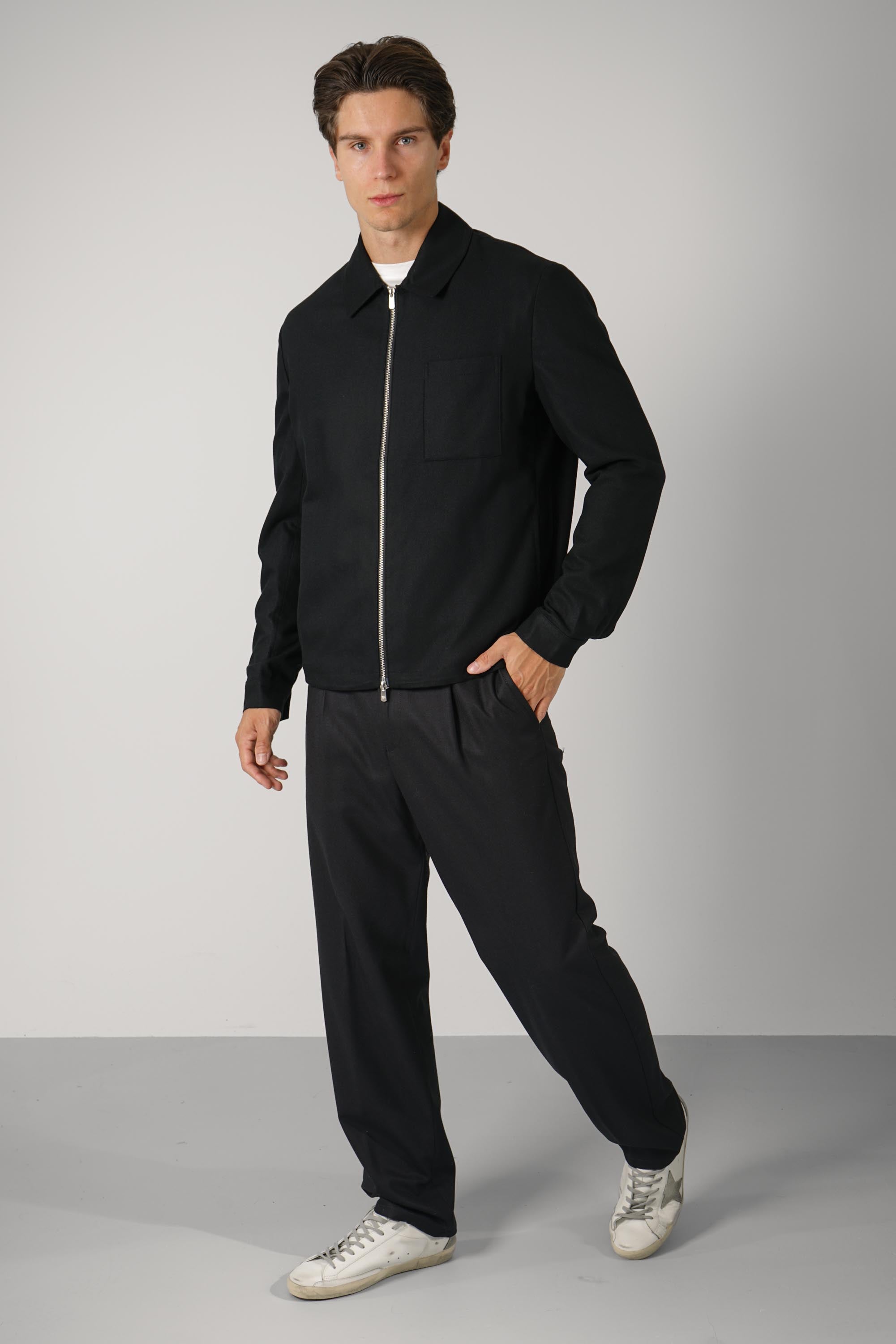Marco Pescarolo  Ventidue Zip Jacket – 05 black