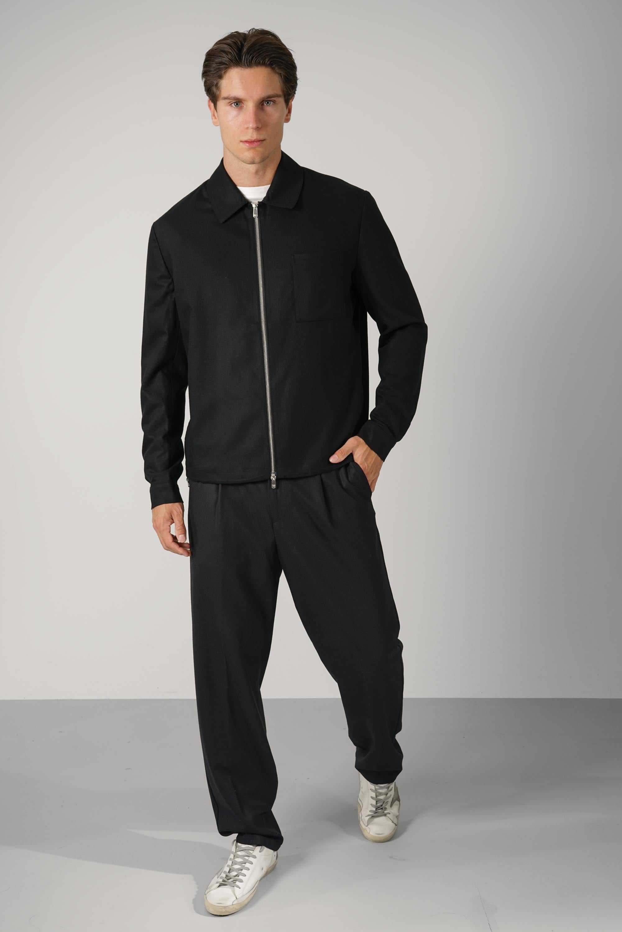 Marco Pescarolo  Ventidue Zip Jacket – 05 black