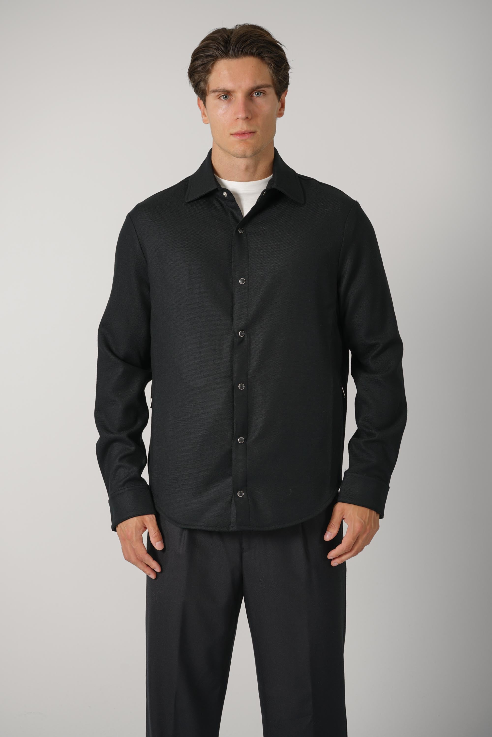 Marco Pescarolo Zenith Shirt Jacket – 03 black