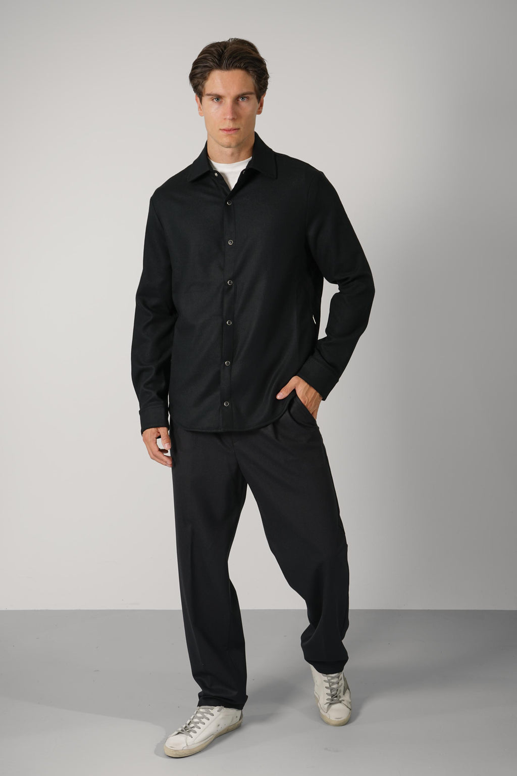 Marco Pescarolo Zenith Shirt Jacket – 03 black