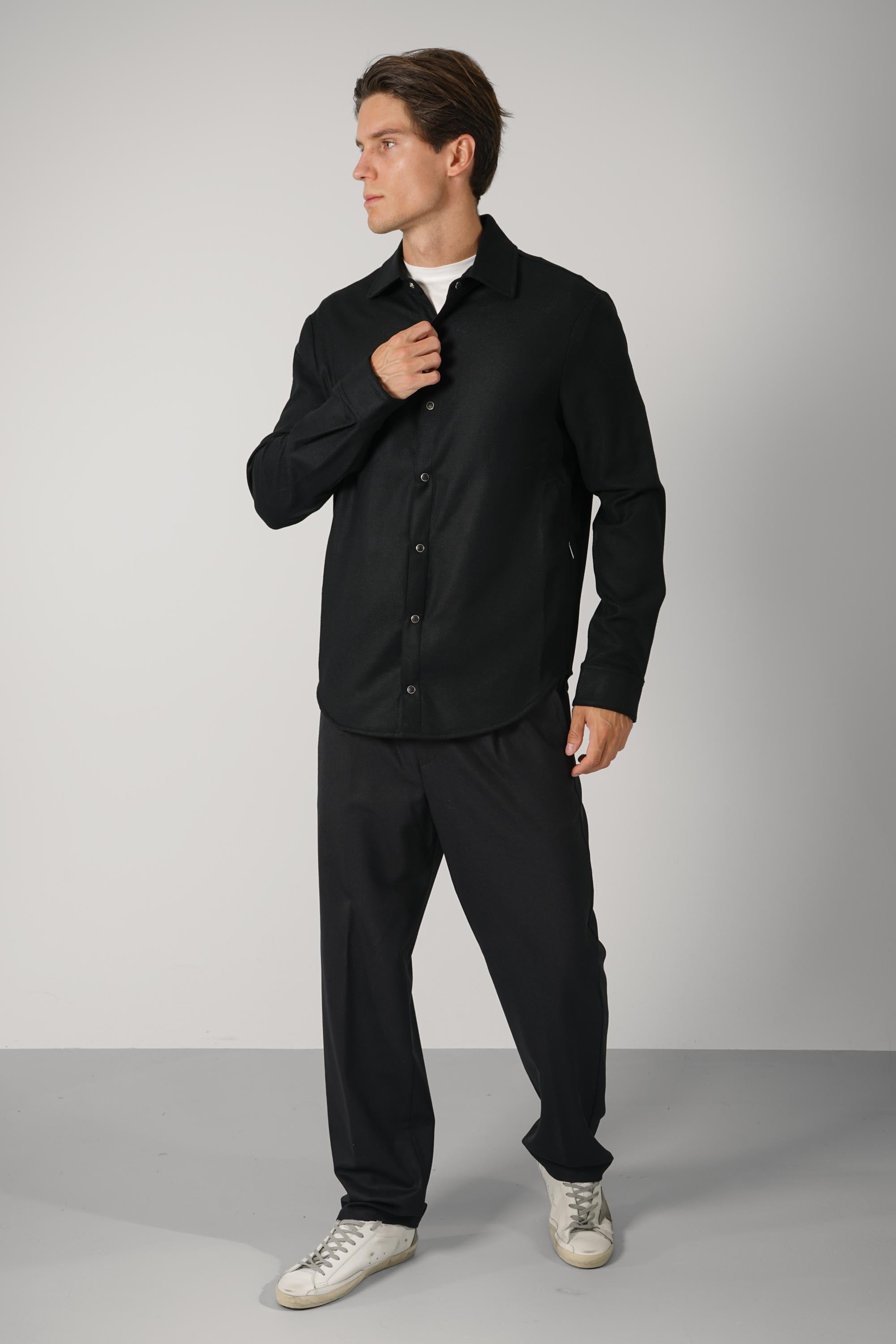 Marco Pescarolo Zenith Shirt Jacket – 03 black
