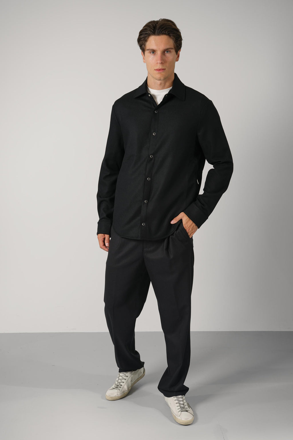Marco Pescarolo Zenith Shirt Jacket – 03 black