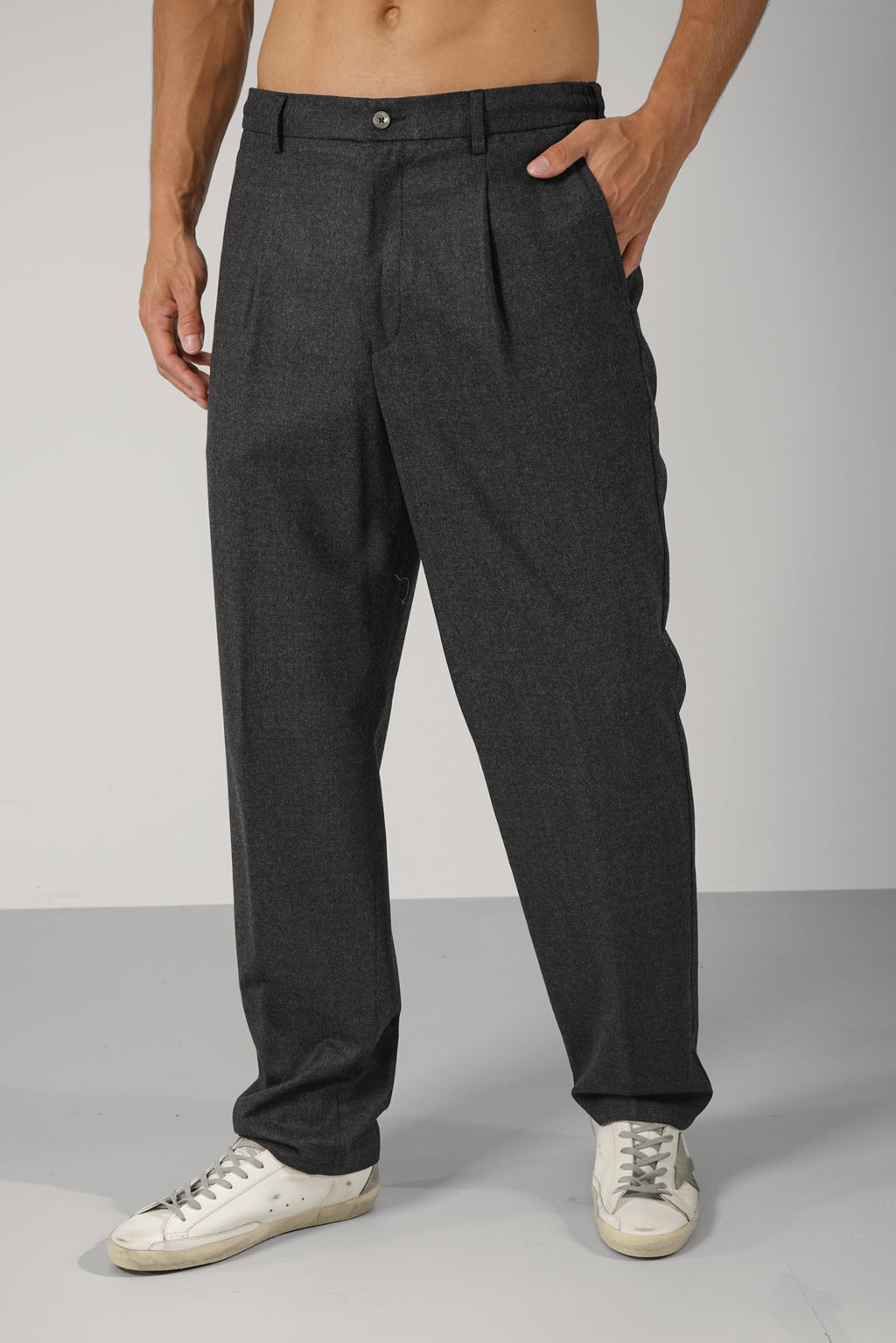 Marco Pescarolo Dieci Zip Trousers – 03 grey