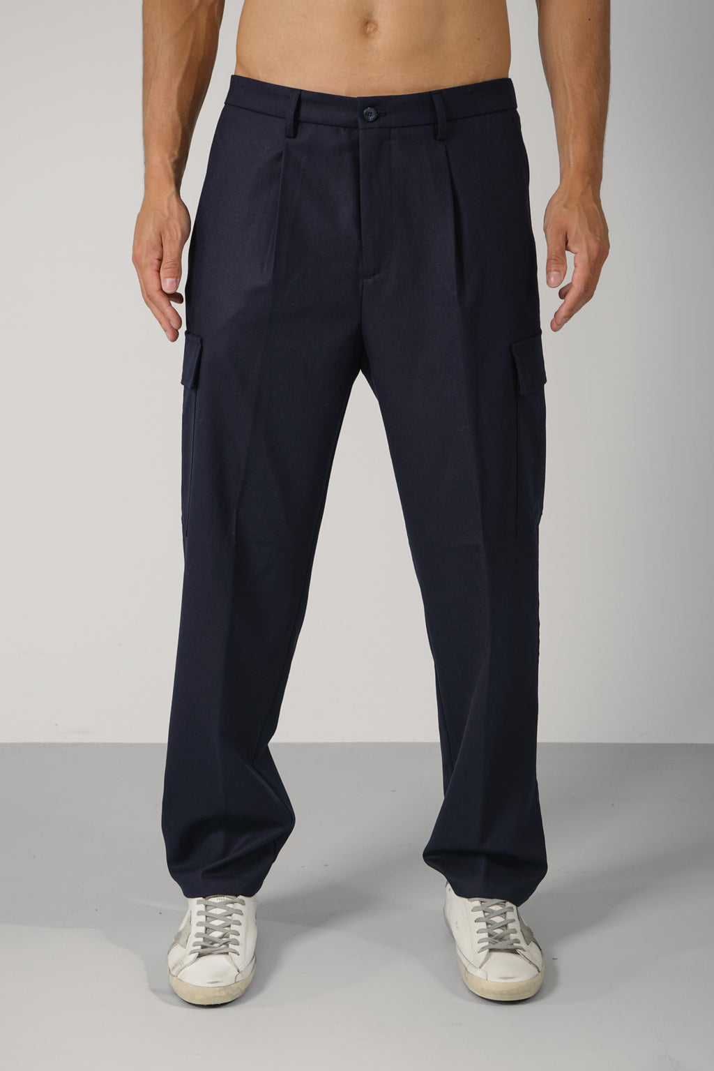 Marco Pescarolo  Quaranta Zip Trousers – 07 navy