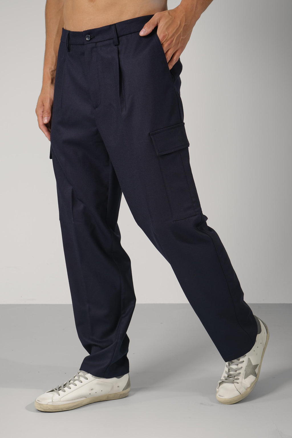 Marco Pescarolo  Quaranta Zip Trousers – 07 navy