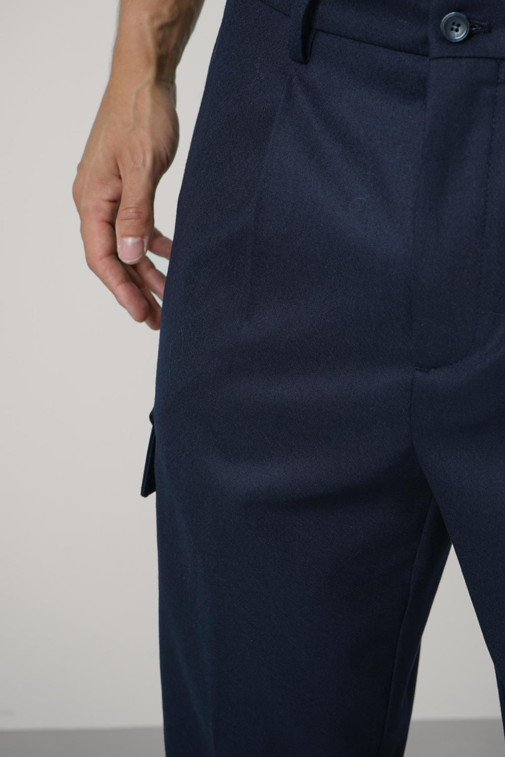 Marco Pescarolo  Quaranta Zip Trousers – 07 navy