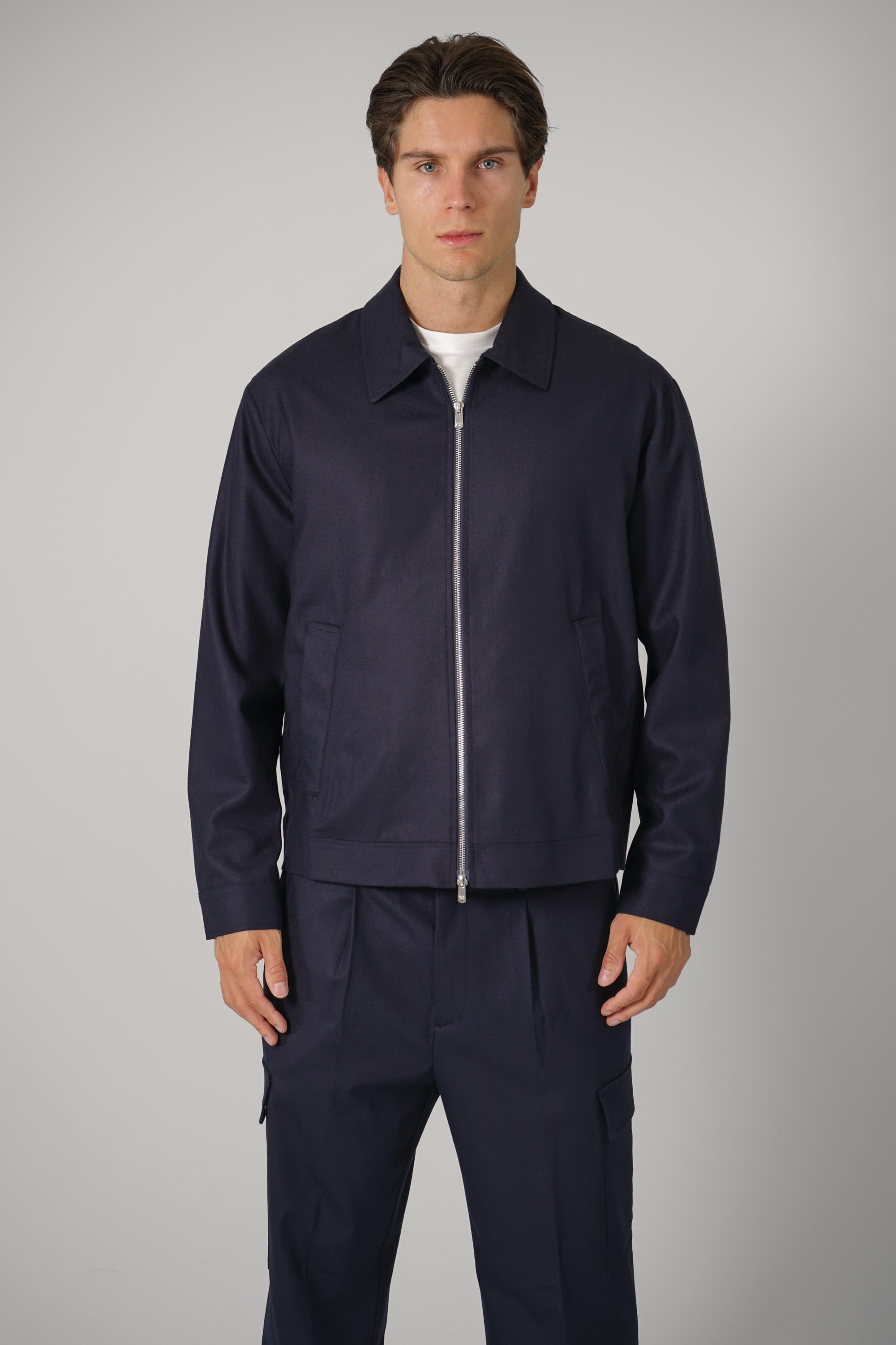 Marco Pescarolo Quarantuno Zip Jacket – 07 navy
