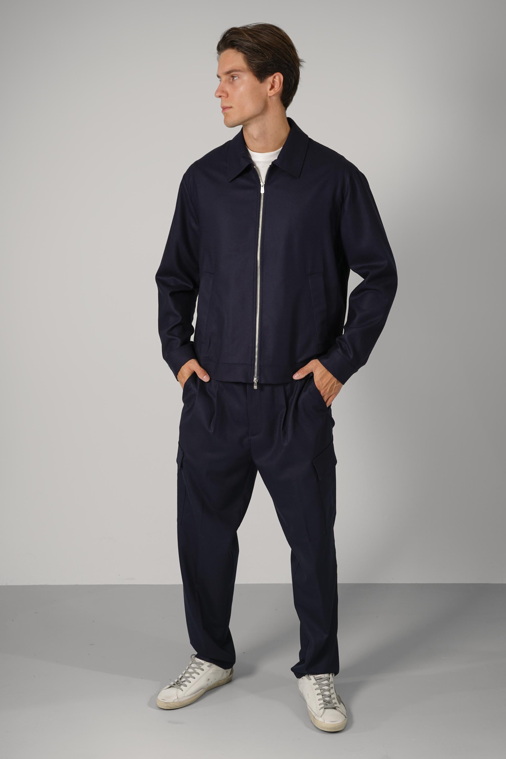 Marco Pescarolo Quarantuno Zip Jacket – 07 navy