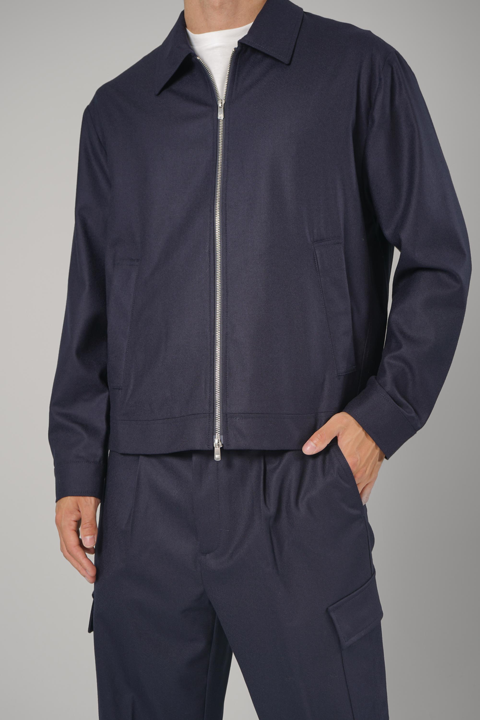 Marco Pescarolo Quarantuno Zip Jacket – 07 navy