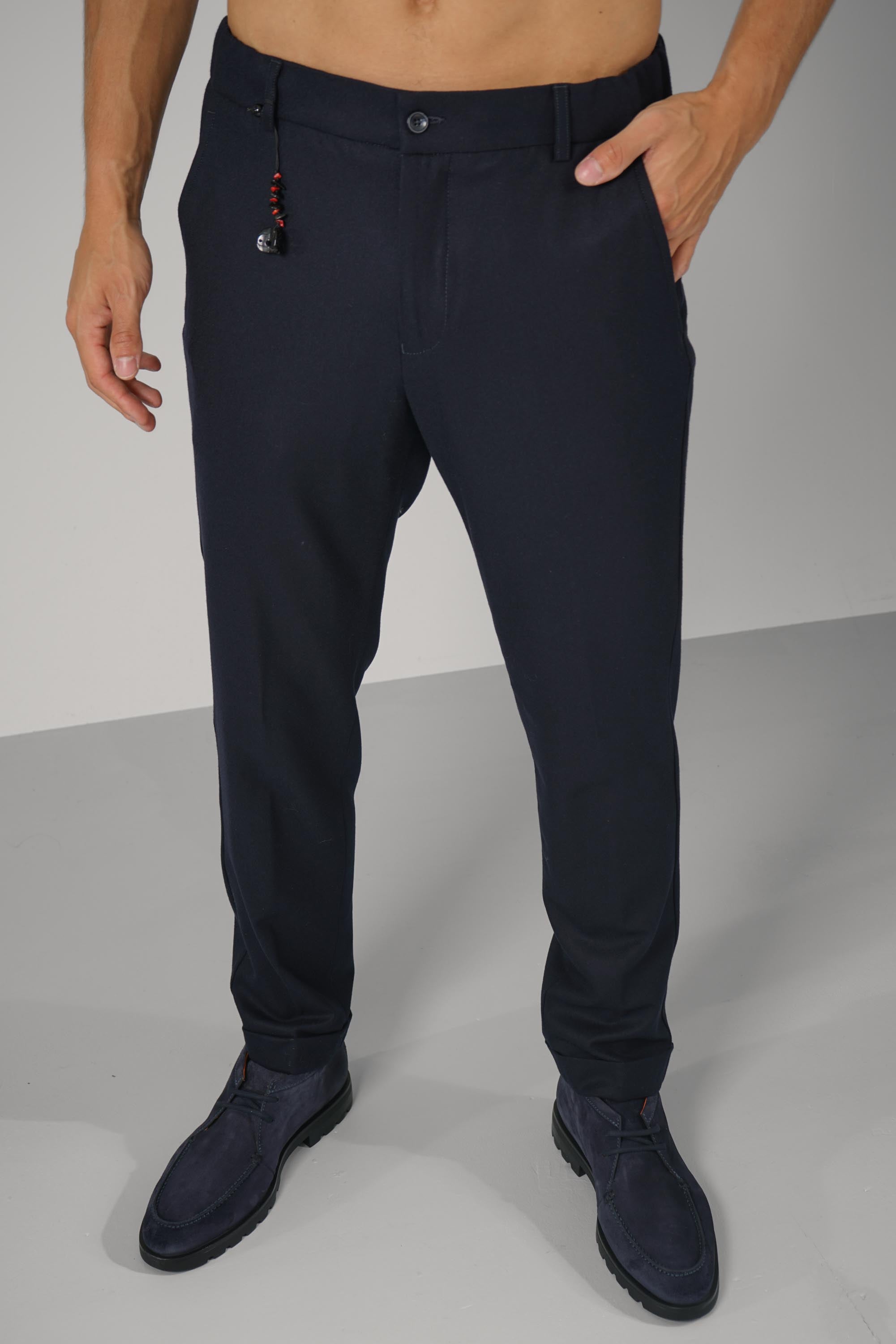 Marco Pescarolo Manu Zip+ris Trousers – 11 navy