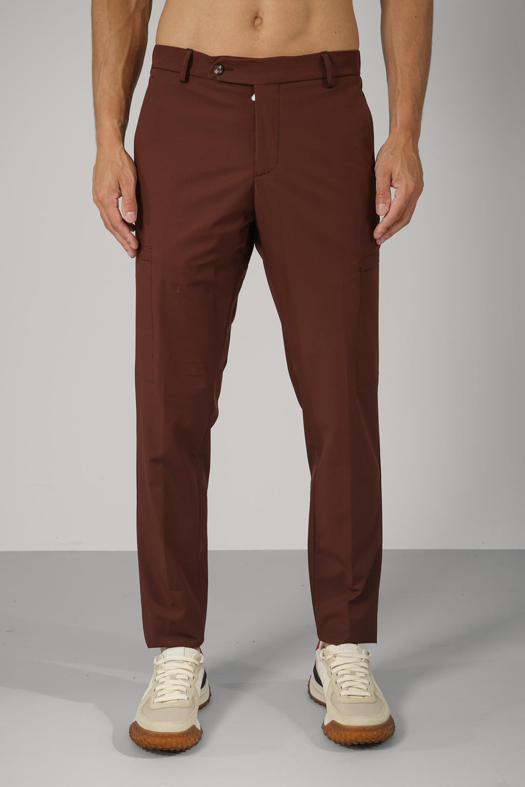 Marco Pescarolo  Metis Zip Trousers – 24 rust colored