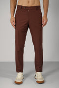 Marco Pescarolo  Metis Zip Trousers – 24 rust colored