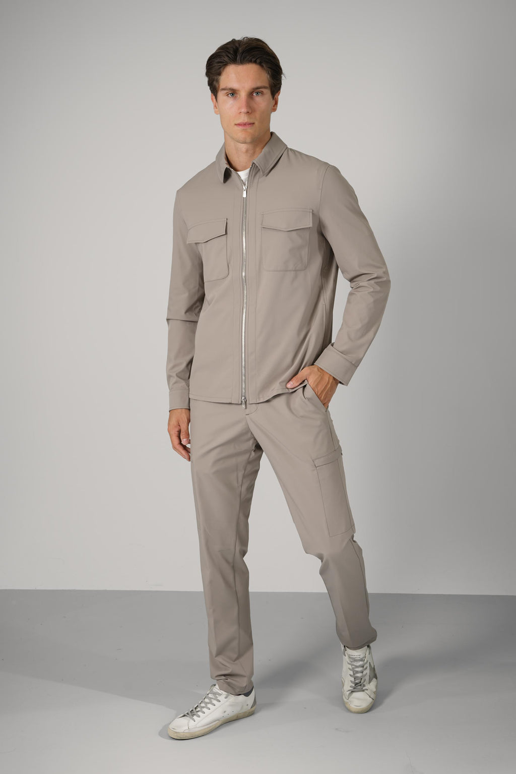 Marco Pescarolo Metis Zip Trousers – 06 greige