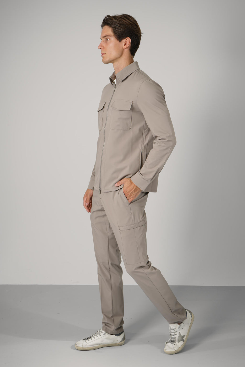 Marco Pescarolo Urus Zip Jacket – 06 greige