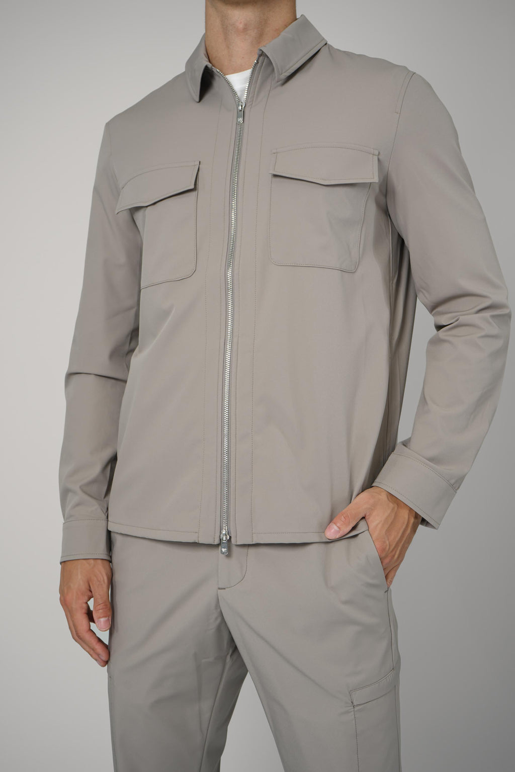 Marco Pescarolo Urus Zip Jacket – 06 greige