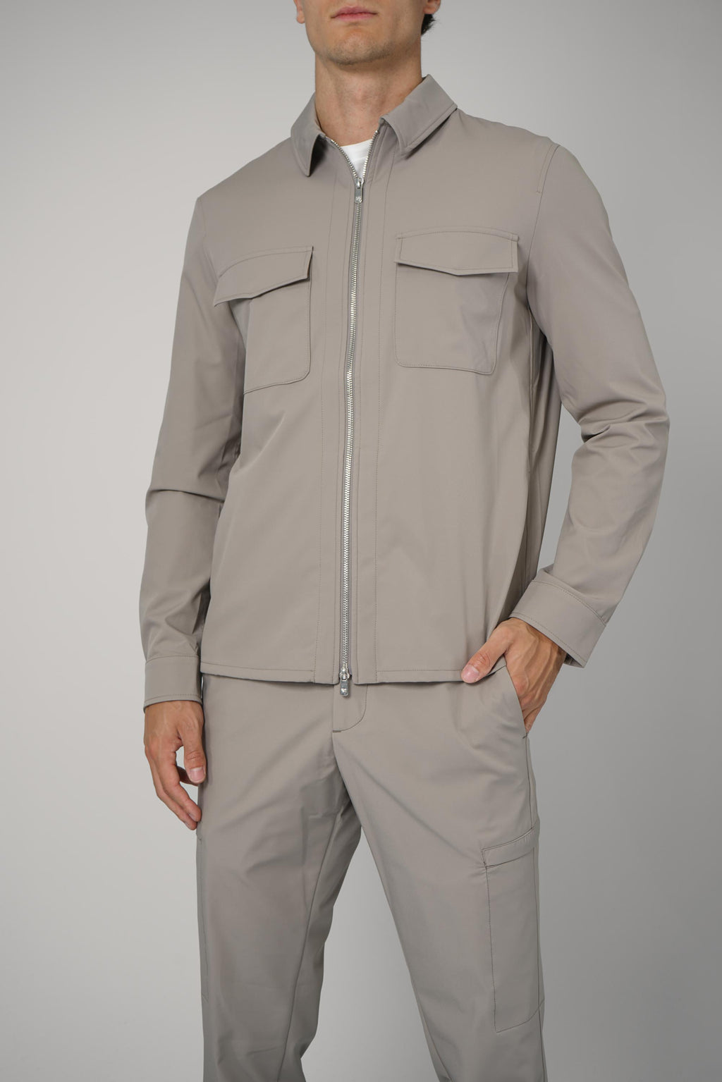 Marco Pescarolo Urus Zip Jacket – 06 greige