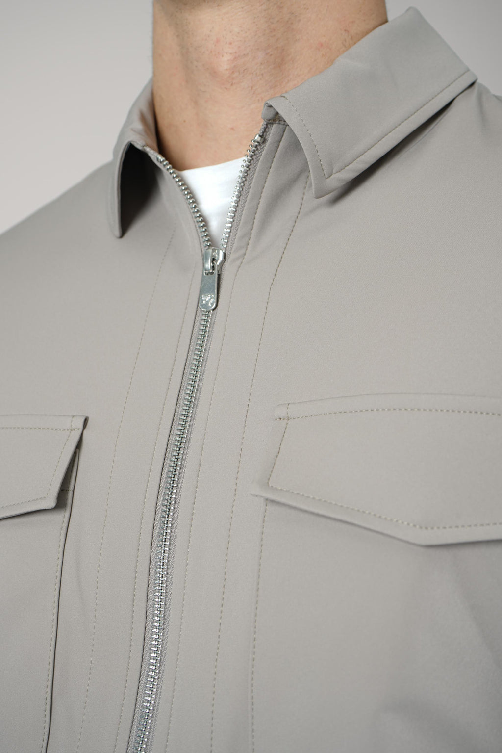 Marco Pescarolo Urus Zip Jacket – 06 greige