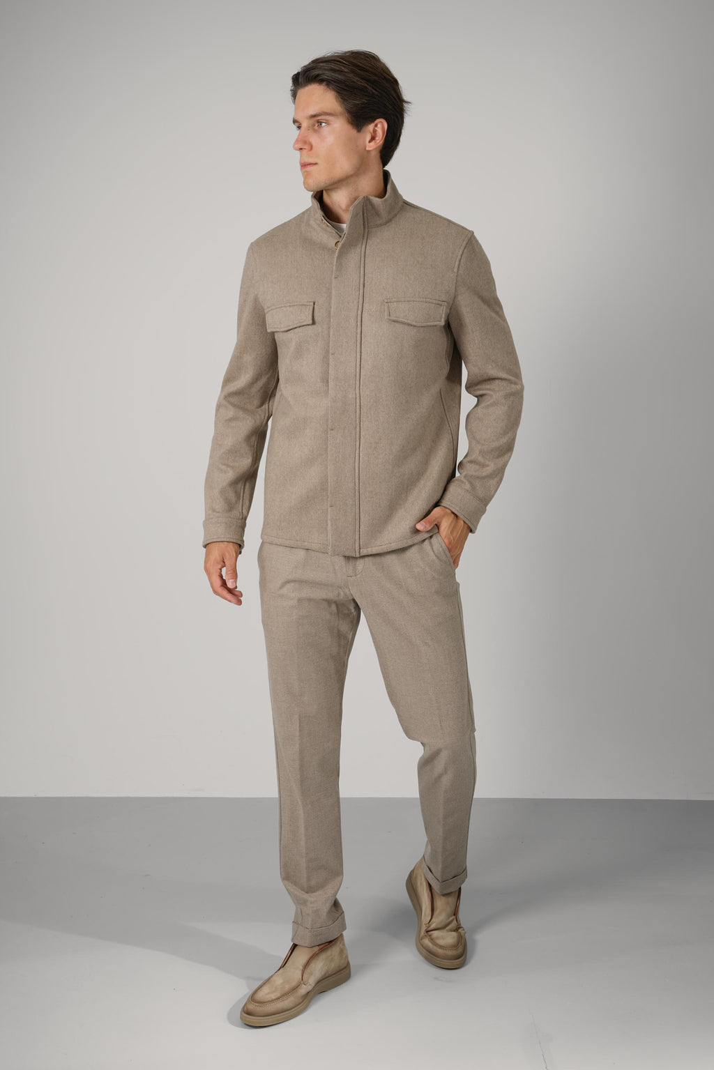 Marco Pescarolo Titan Zip Jacket – 04 sand