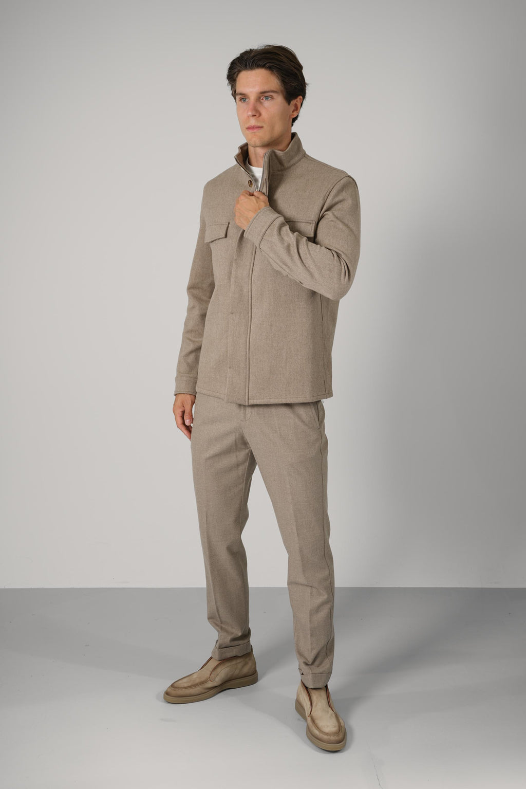 Marco Pescarolo Titan Zip Jacket – 04 sand