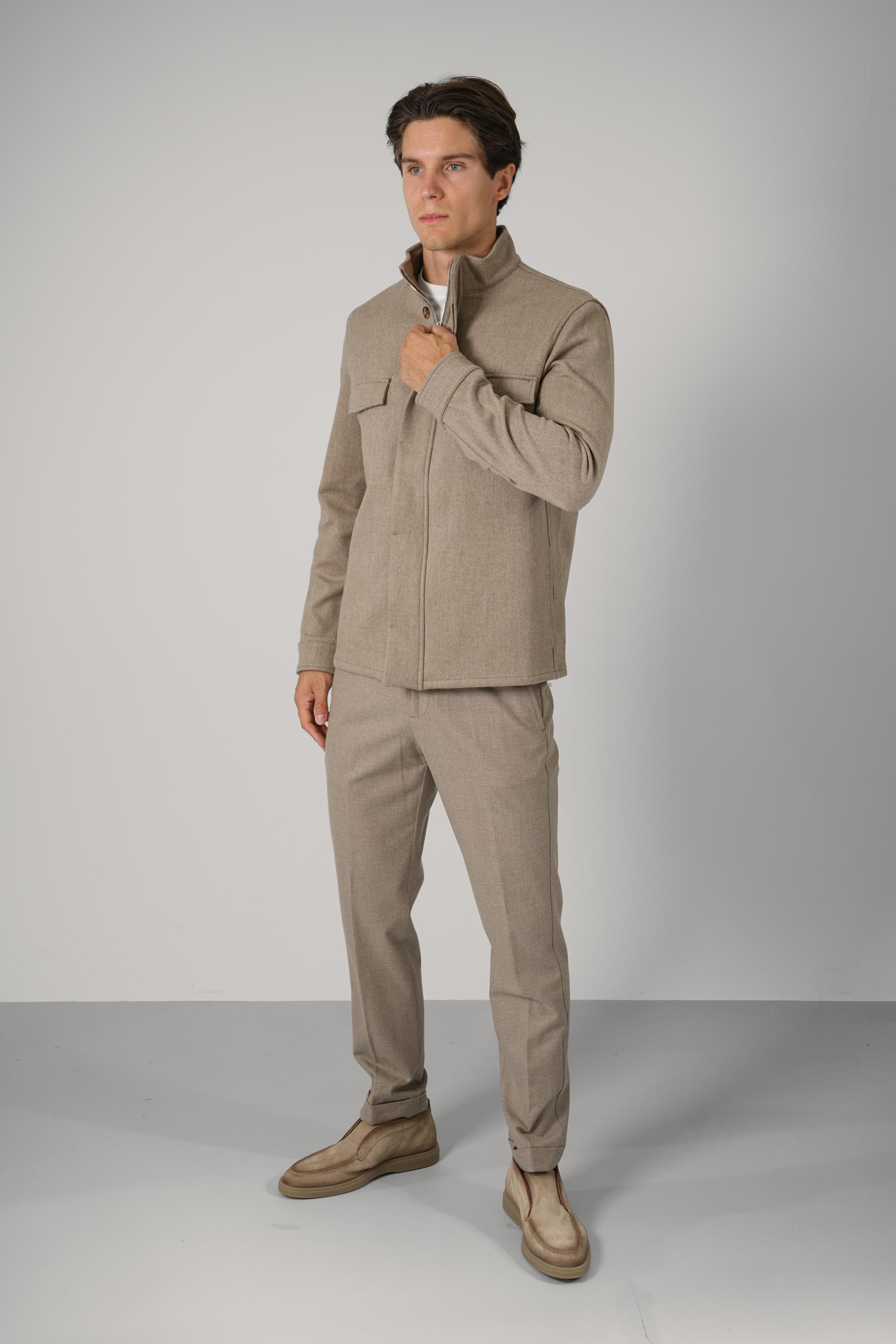 Marco Pescarolo Titan Zip Jacket – 04 sand