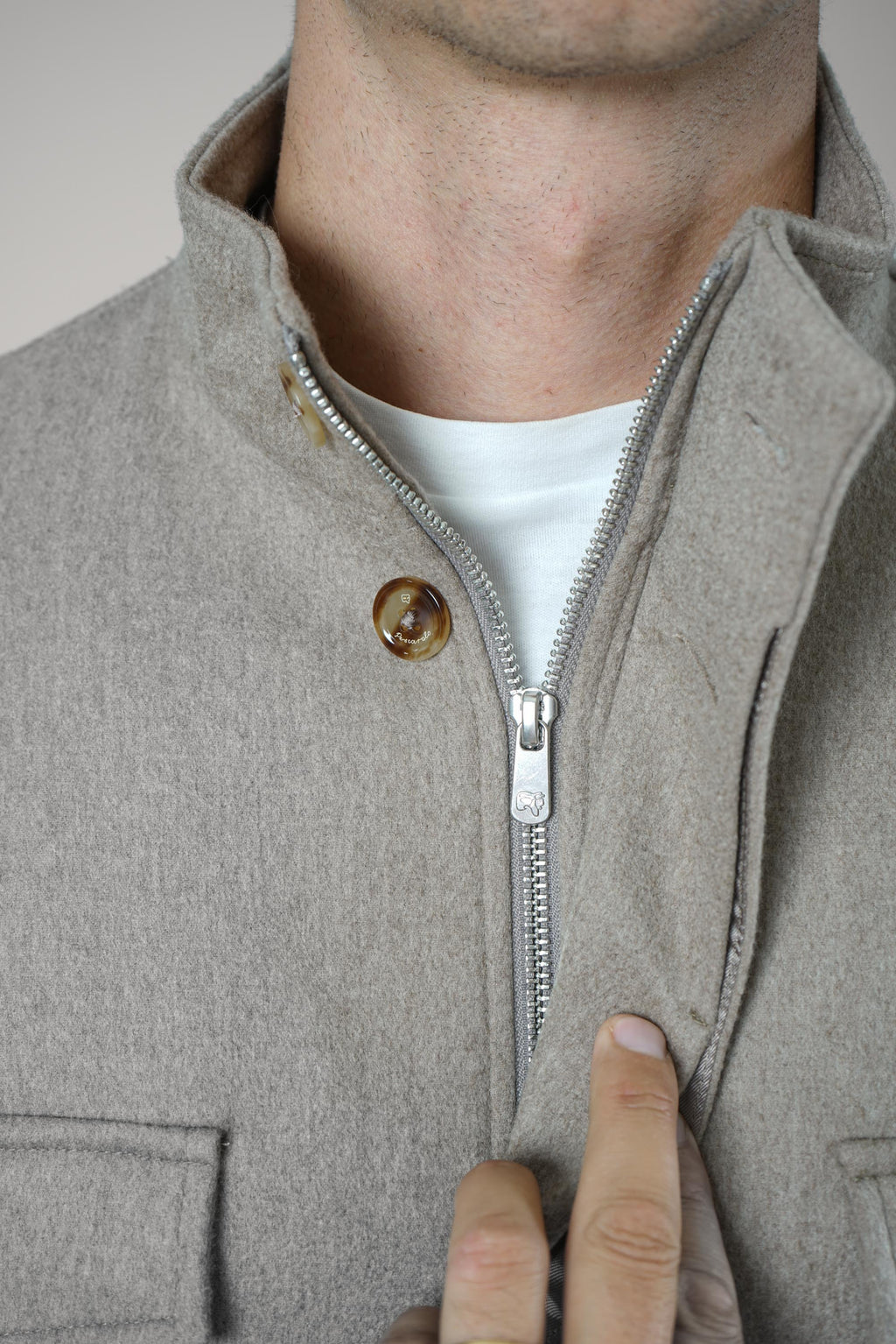 Marco Pescarolo Titan Zip Jacket – 04 sand