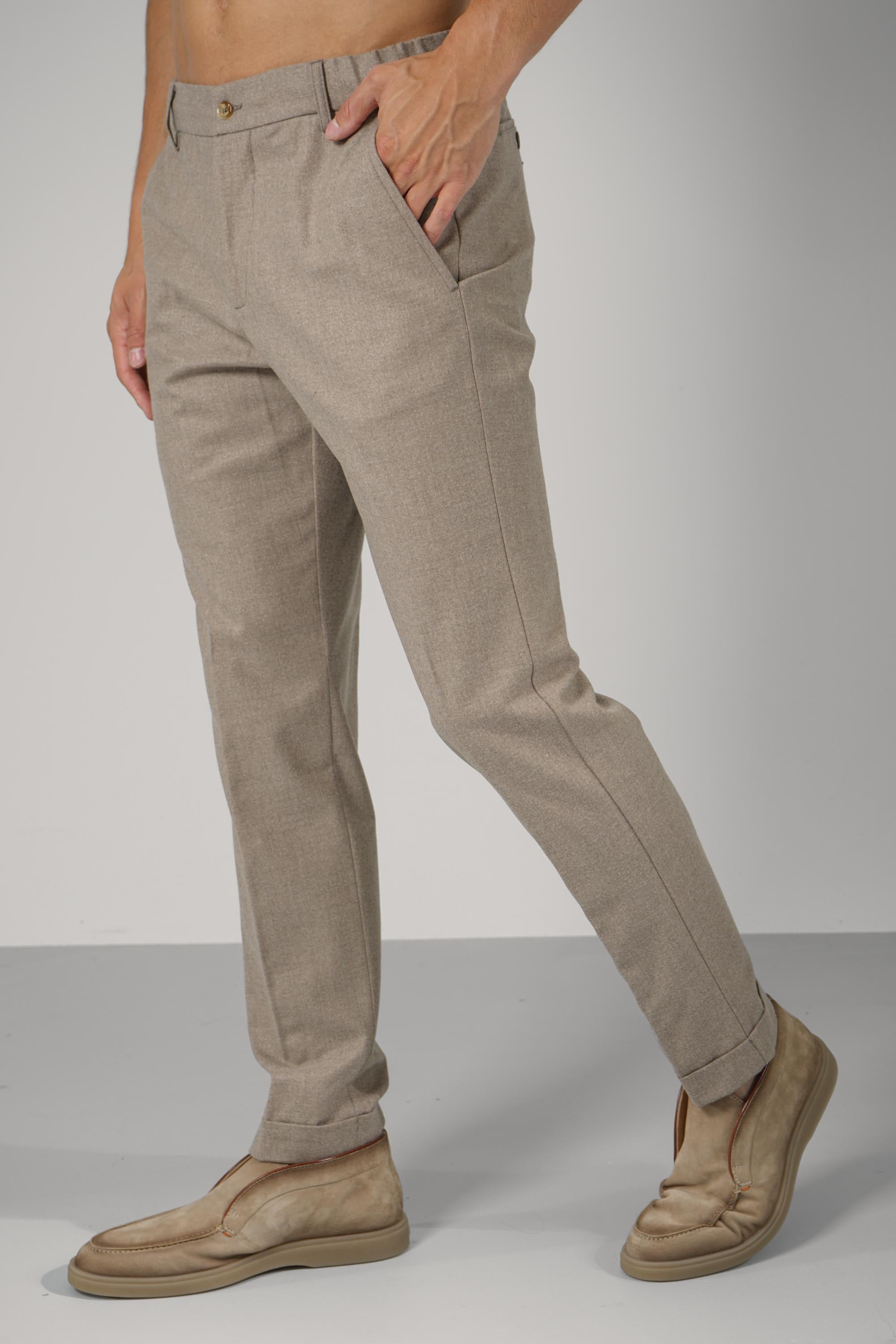 Marco Pescarolo Manu Zip+ris Trousers – 04 sand