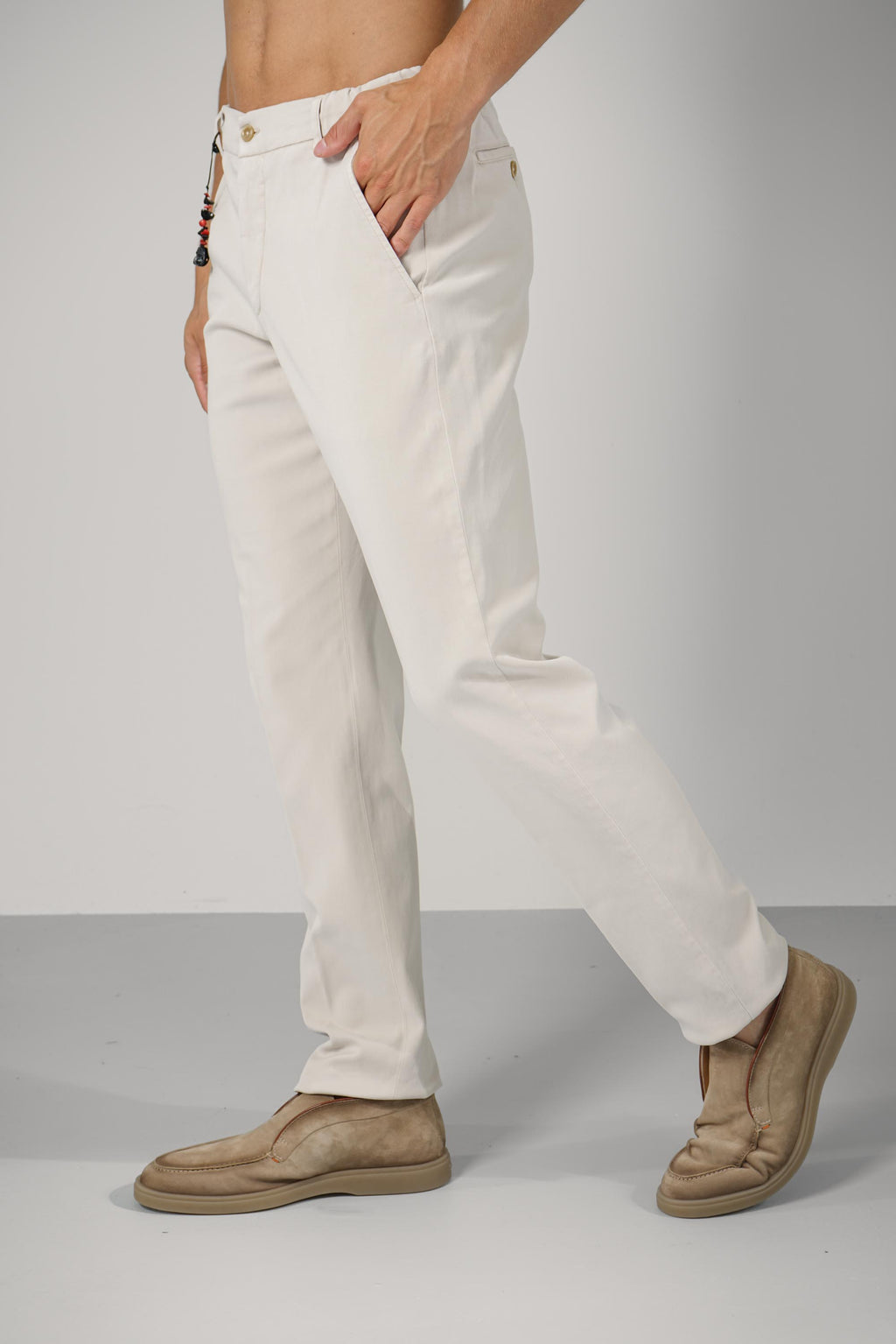Marco Pescarolo  Manu Zip Trousers – MP02 light grey