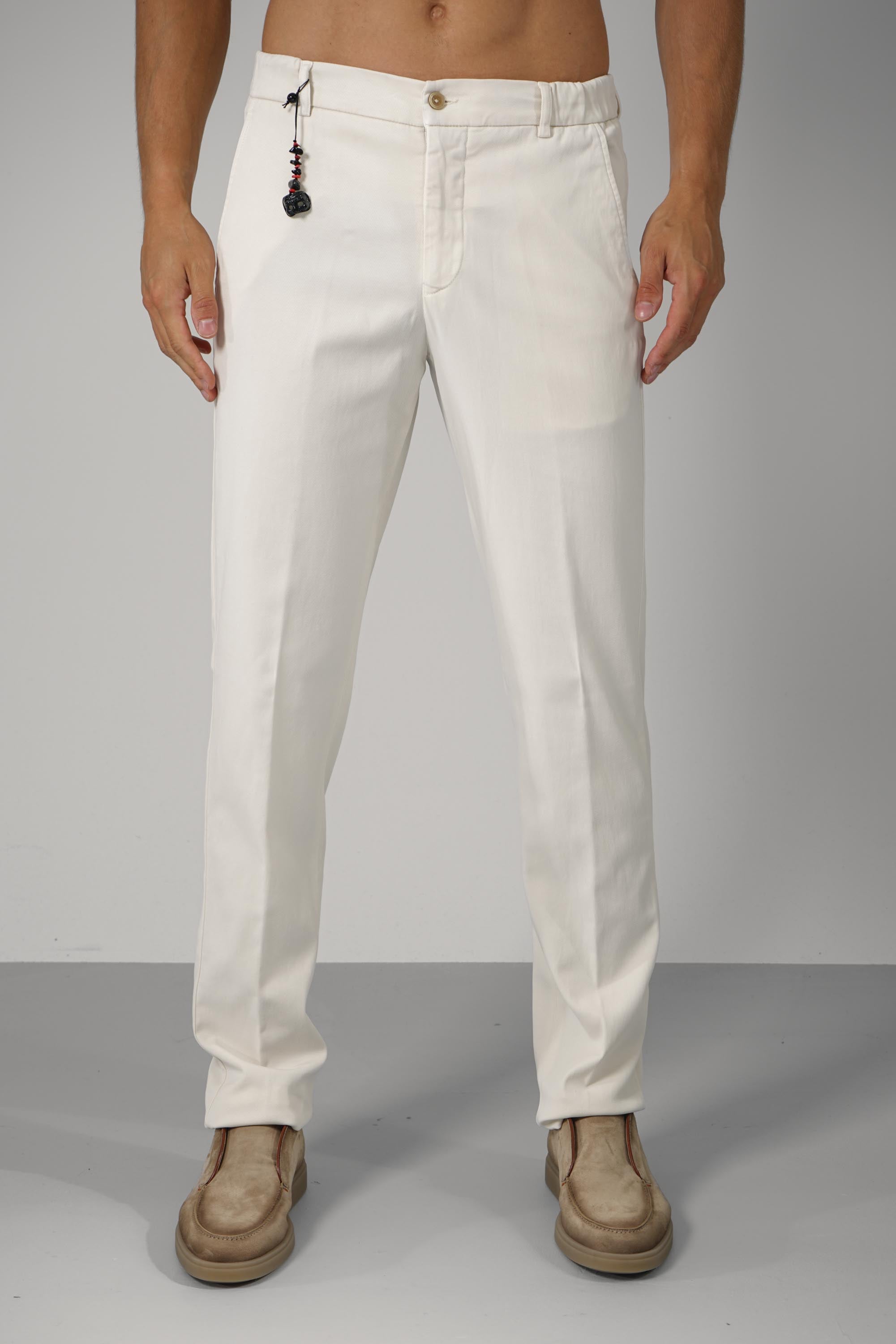 Marco Pescarolo  Manu Zip Trousers – MP05 off white
