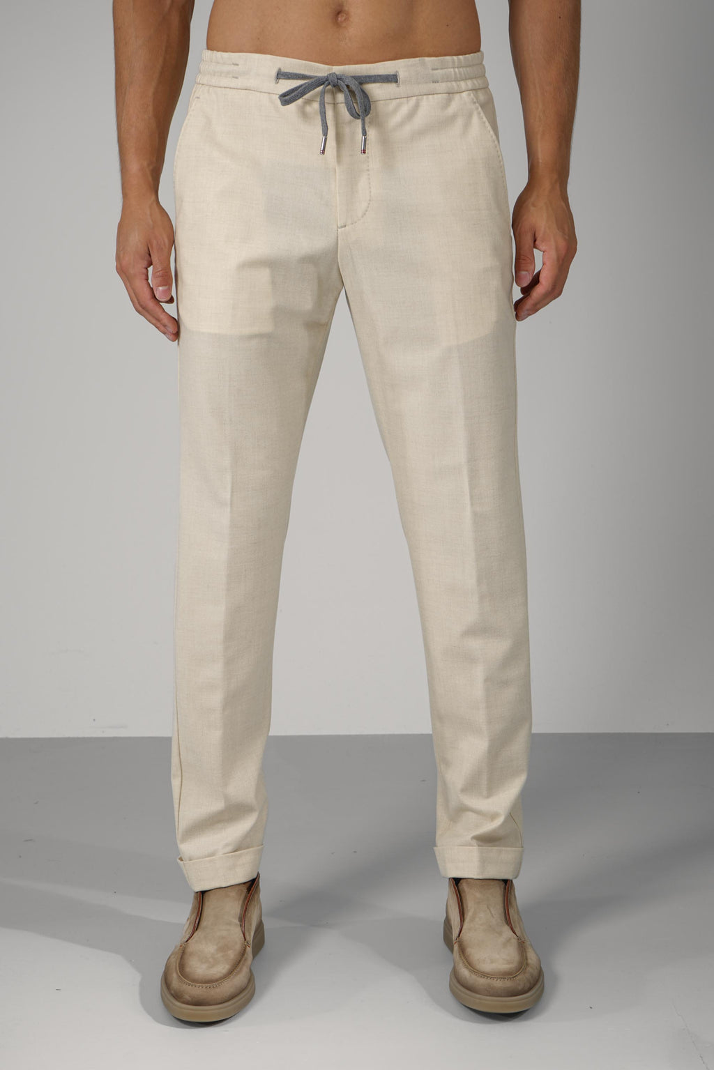 Marco Pescarolo  Caracciolo Zip+ris Trousers – 01 beige