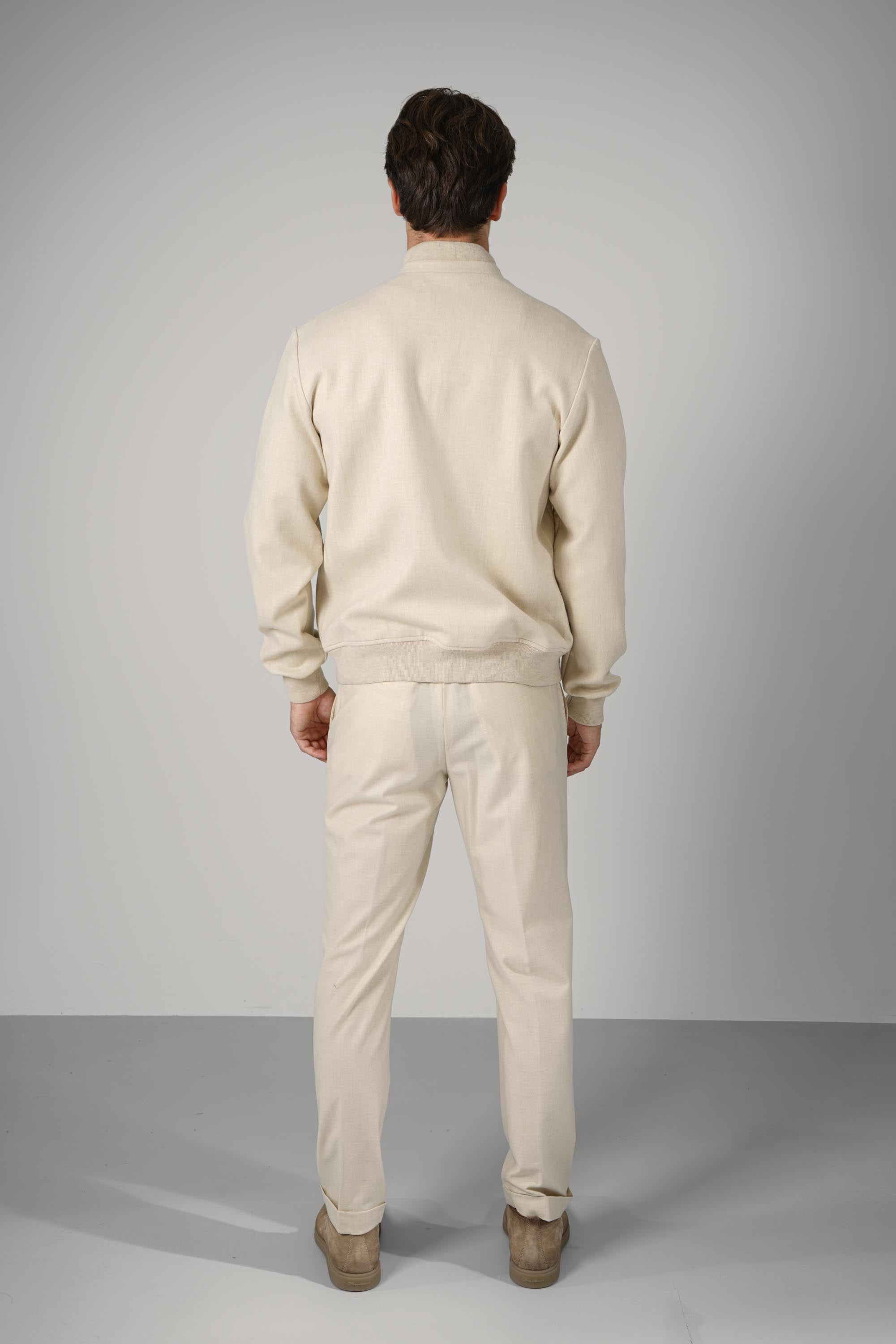 Marco Pescarolo  Icon Zip Jacket – 01 beige