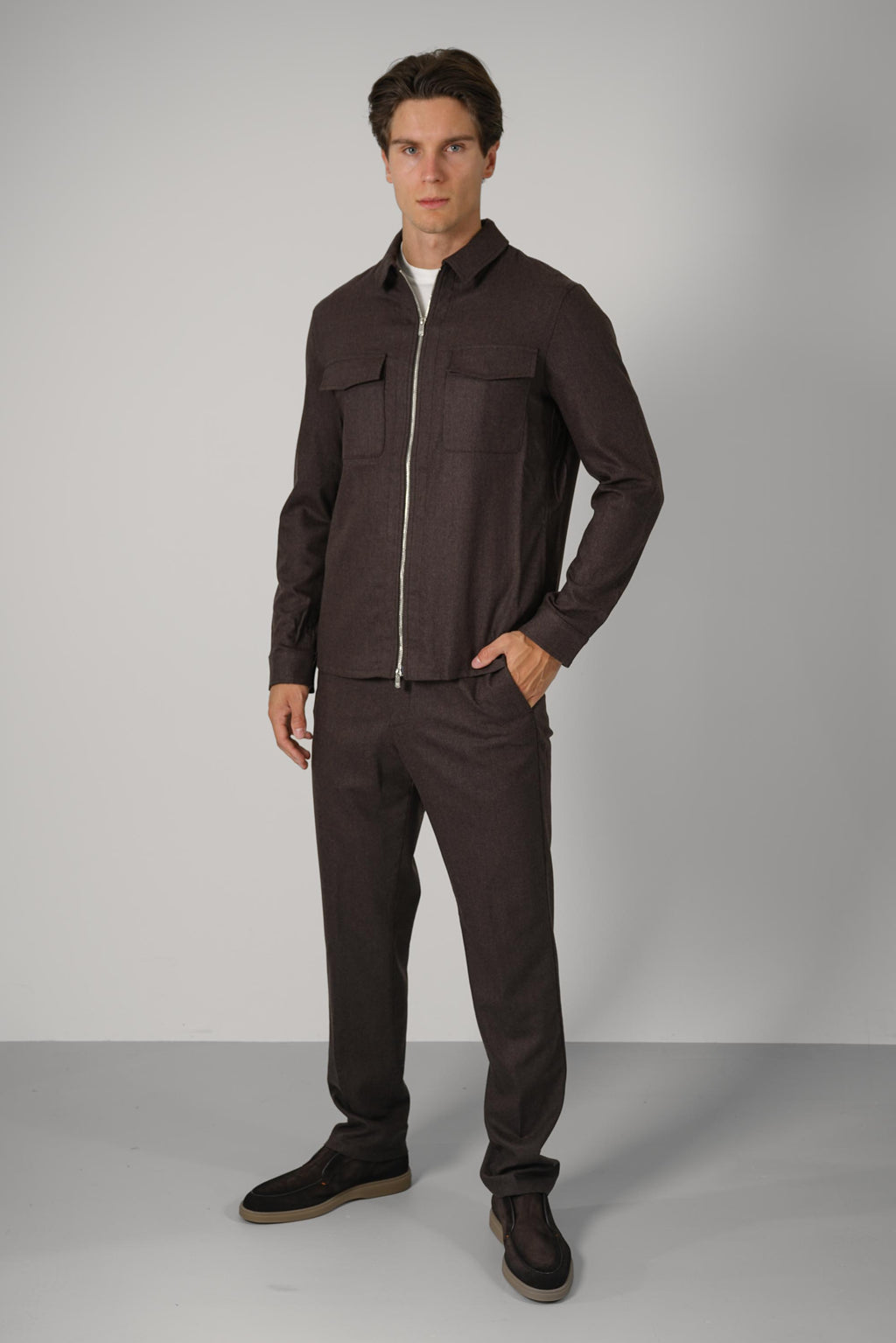 Marco Pescarolo Urus Zip Jacket – 19 brown