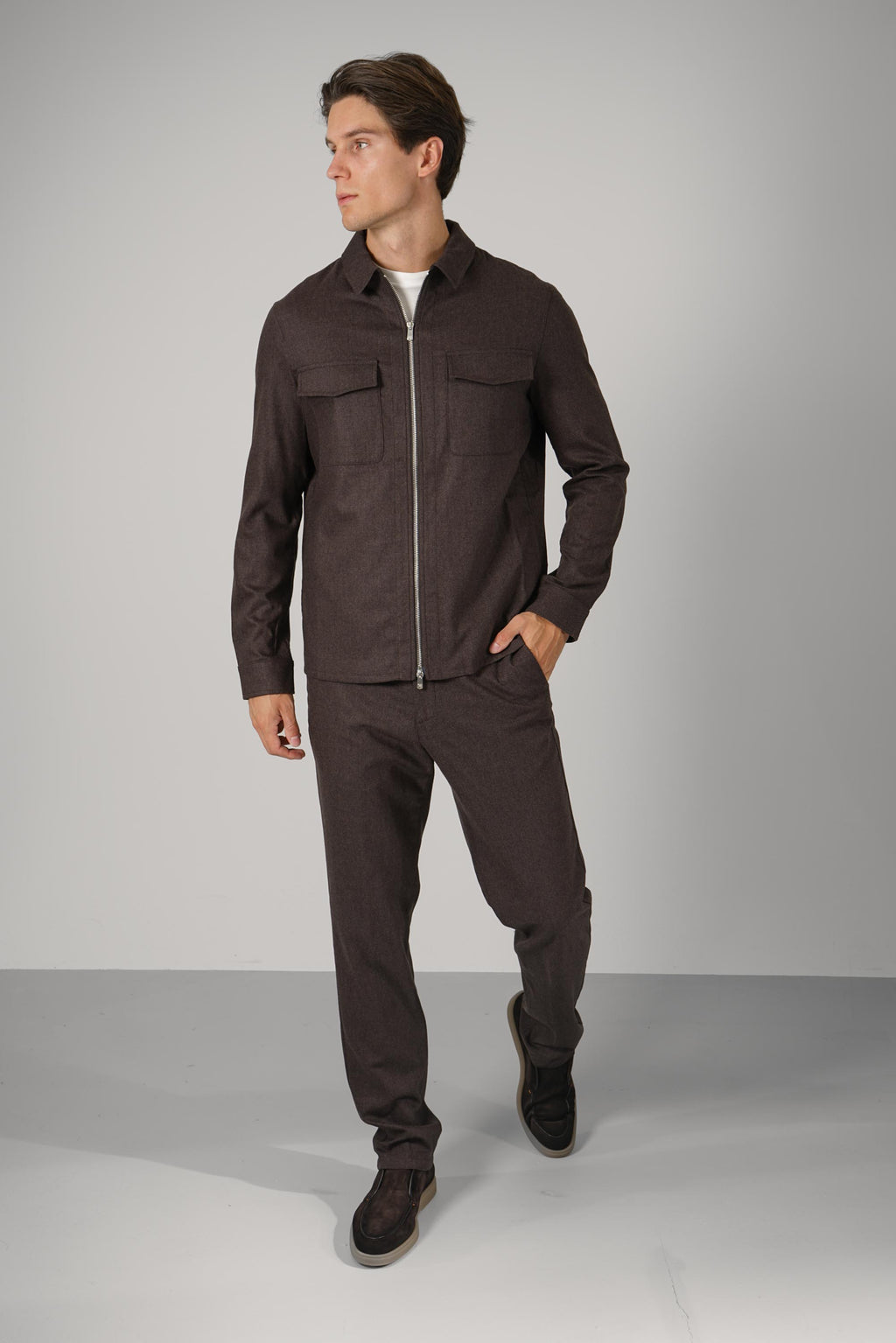 Marco Pescarolo Urus Zip Jacket – 19 brown
