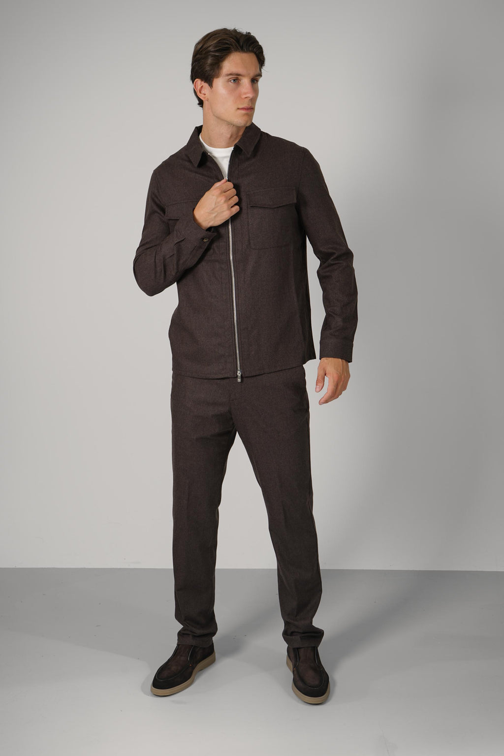 Marco Pescarolo Urus Zip Jacket – 19 brown