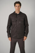 Marco Pescarolo Daytona Hooded Shirt Jacket – 05 brown